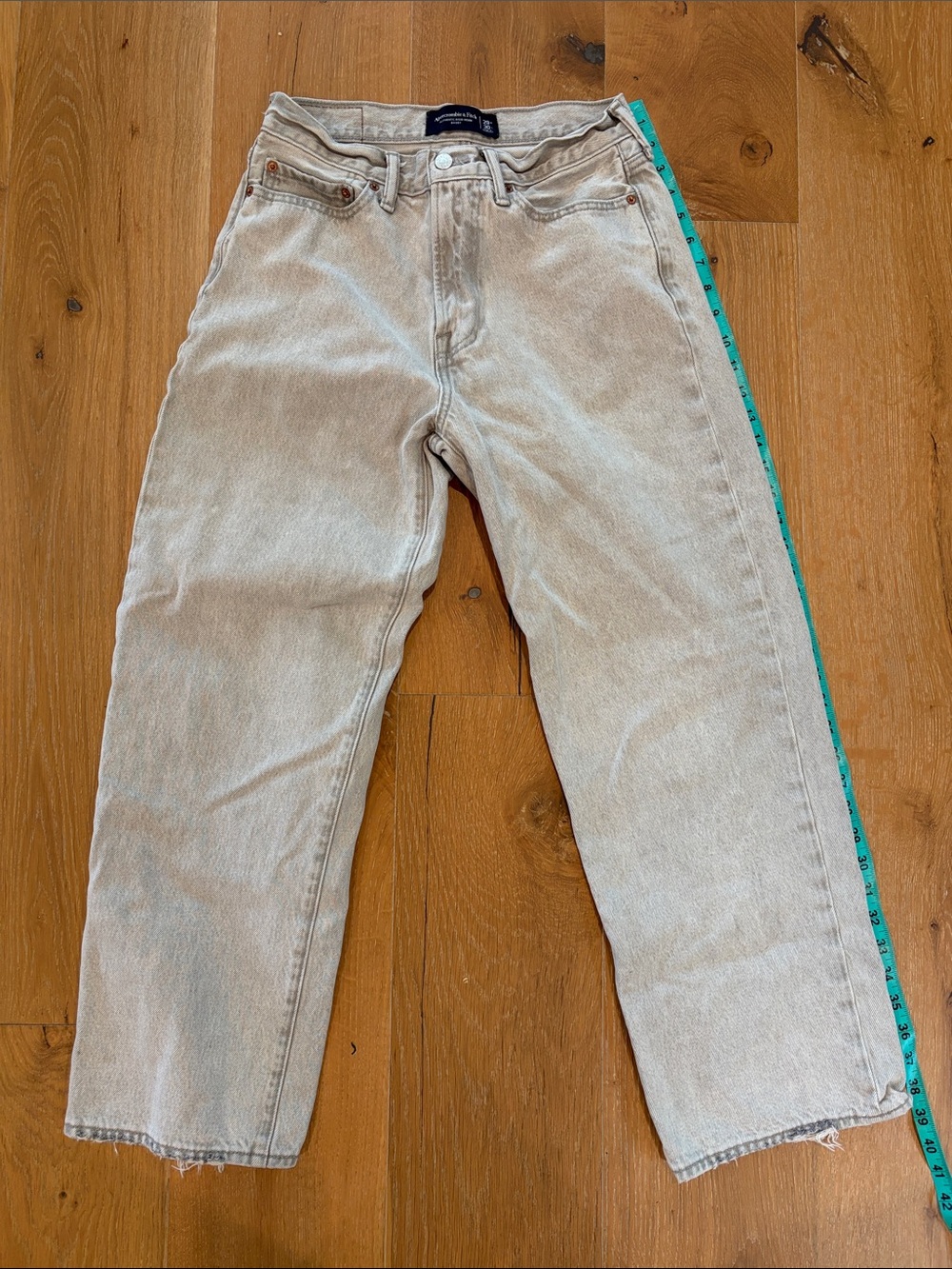 Abercrombie & Fitch Grey Authentic Rigid Denim Baggy Jeans